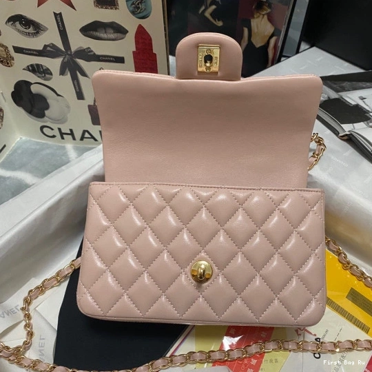 First Bag Ru CHANEL BAG FLAP WITH MINI TOP HANDLE 0803